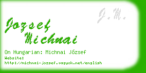 jozsef michnai business card